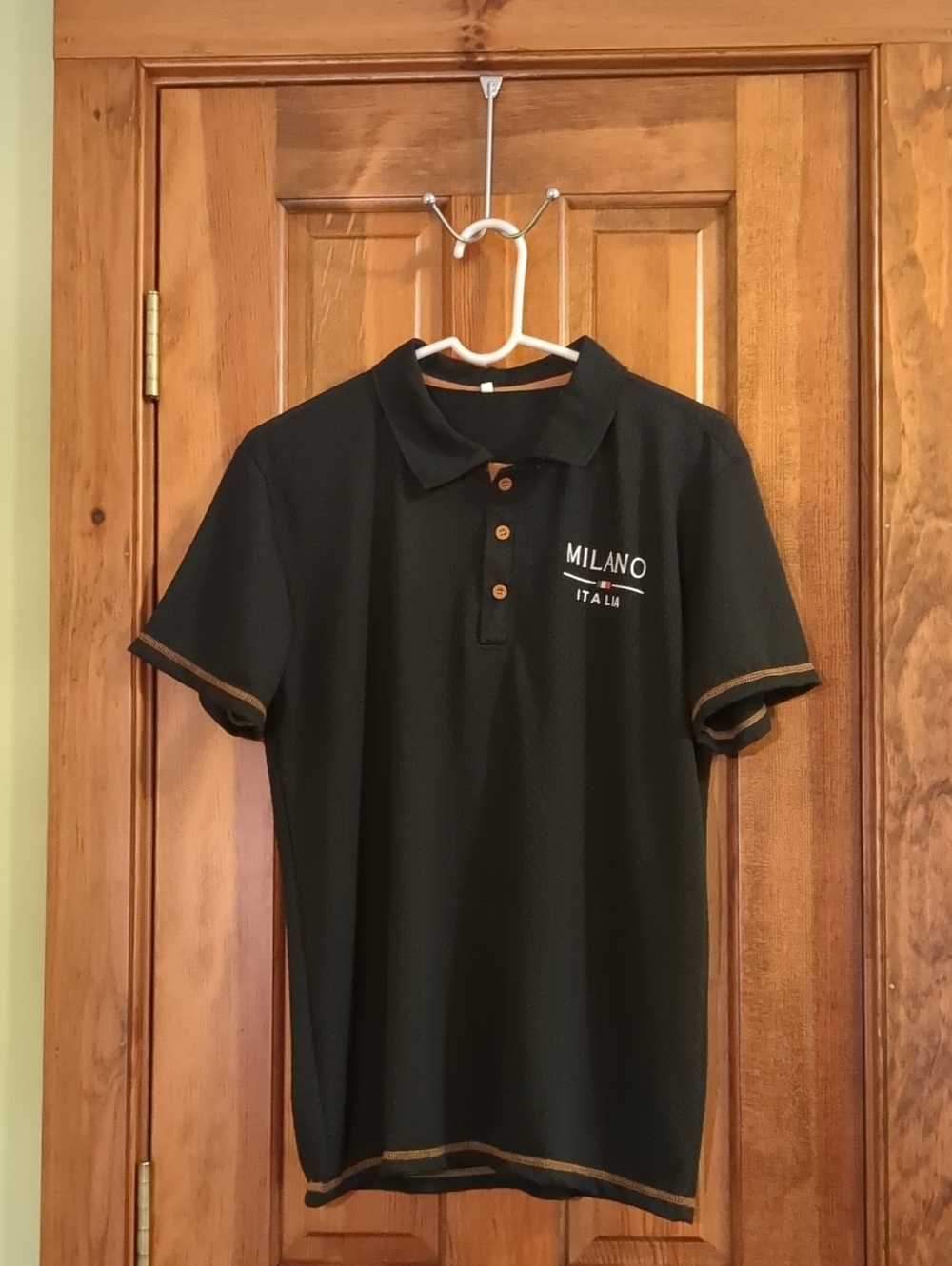 Milano Italia Black Mesh Shirt